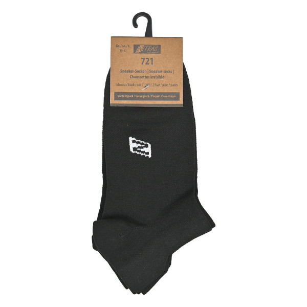 NITRAS Sneaker-Socken, Polyamid / Elasthan, Größe: 38, Farbe: schwarz, VE: 336 Paar, 721-1000-38