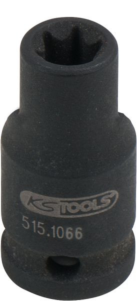 KS Tools 1/4" Torx-E-Kraft-Stecknuss, kurz, E6, 515.1066
