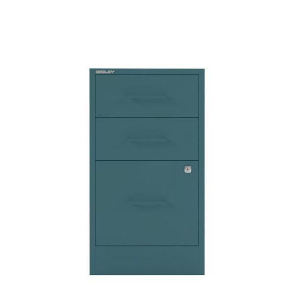Bisley Home Filer, 2 Universal-, 1 HR-Schublade, Stahlgriff, 653 ozeanblau, PFA3SH653