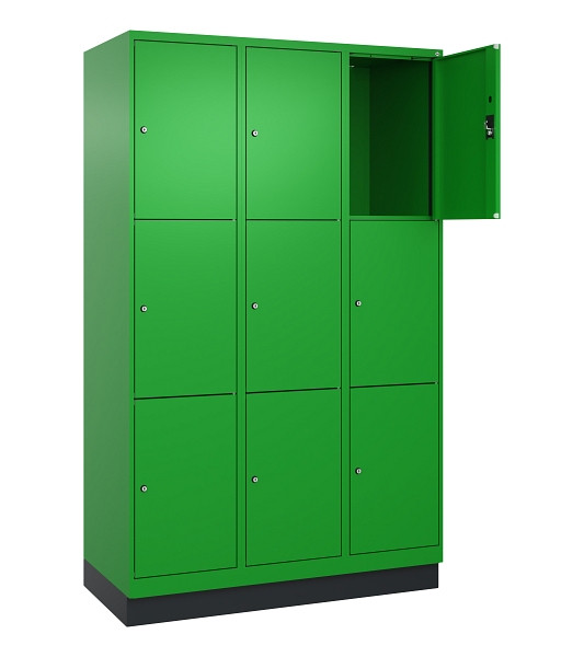 C+P Schließfachschrank Evolo PLUS, mit Sockel, 9 Fächer, 1950x1200x500mm, 6037/6, 049020-323 S10026