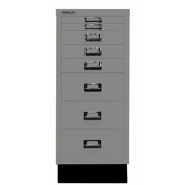 Bisley MultiDrawer™, Inkl. Sockel, DIN A4, 8 Schubladen, 649 slate, L298S649