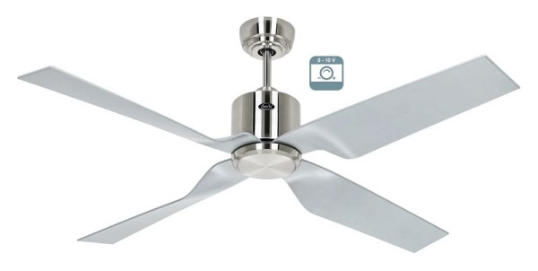 CasaFan Deckenventilator Eco Dynamix II Chrom gebürstet-Lack silber 0 - 10 V, 3132731