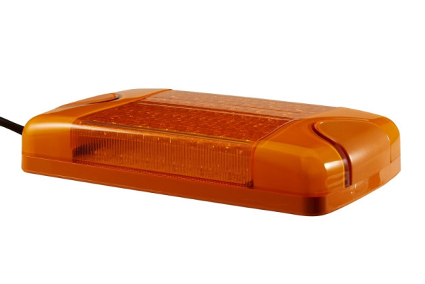 HELLA LED-Blitz-Kennleuchte - Multi F Duraled - 12/24V - gelb - Schraubanschluss/Anbau - Kabel: 2580mm, 2XD 965 429-021