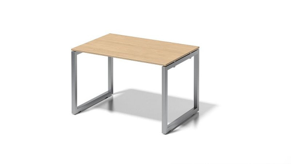 Bisley Cito Schreibtisch, 730 mm höhenfixes O-Gestell, H 19 x B 1200 x T 800 mm, ahorn/silber, DOF1208MP355