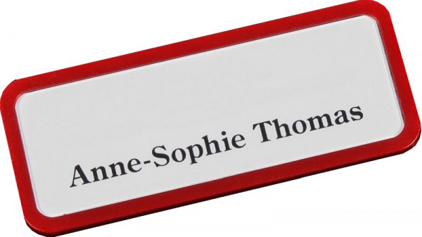 Eichner Kunststoff-Namensschild, rot, 9218-03006