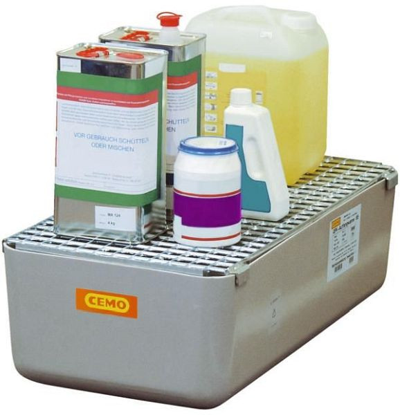 Cemo Auffangwanne mit verzinktem Stahlgitterrost 65 l, 7717