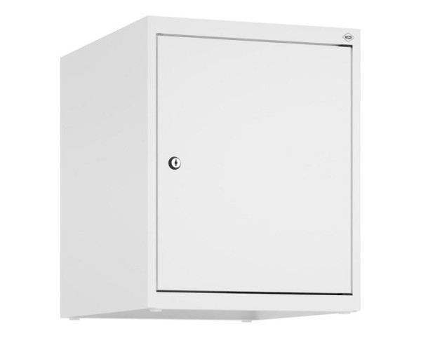 C+P Schrankaufsatz Classic PLUS, Aufsatzschrank, 9016/9016, Zylinderschloss, 500x400x500mm, 1 Abteil, 080090-12 S10029