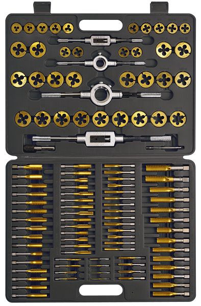 SW-Stahl Gewindeschneidsatz, TiN, M2-M18, 110-teilig, 82251L