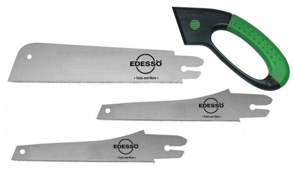 Edessö Sägen-Satz 5-teilig, Griff + 4 Ersatzblätter, Sägen-Nr. 1E + 2E + 3E + 4E, 9344