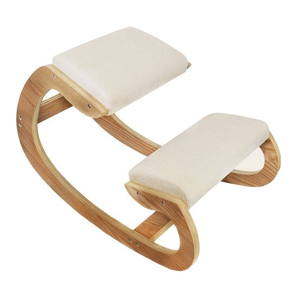 Monster Ergonomischer Kniestuhl, Beige, Gestell-Material: Pappelholz, 212317