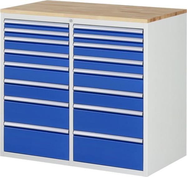 RAU Schubladenschrank 7000, B1145xT650xH1035mm, li: 2x60, 2x90, 2x120, H180, H210mm, re: 2x60, 2x90, 2x120, H180, H210mm, Buche-Massiv, 03-LL7.11.11A-B.11