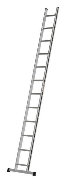 ALU-PRO Sprossenanlegeleiter, 12 Sprossen, Länge 3,42 m, 700111299