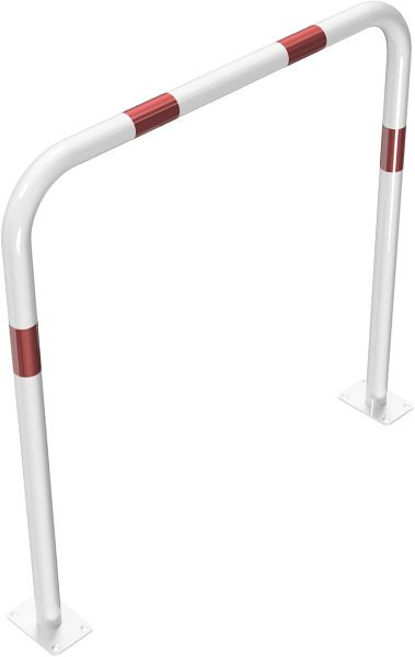 Schake Rohrbügel aus Stahlrohr Ø 48 x 2,5 mm ohne Querholm für Dübel Befestigung, Gesamtbreite 1000 mm, Gesamthöhe 1000 mm, 448_52B