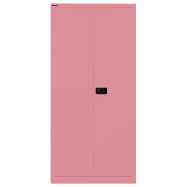 Bisley Flügeltürenschrank UNIVERSAL, 4 Fachböden für 5 Ordnerhöhen, Breite 914 mm, Tiefe 400, 601 pink, Belastbarkeit: 70kg je Fachboden, E782A04601