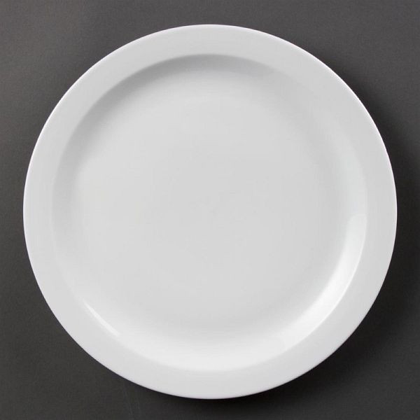 Olympia Whiteware Teller mit schmalem Rand 28cm, VE: 6 Stück, CB491