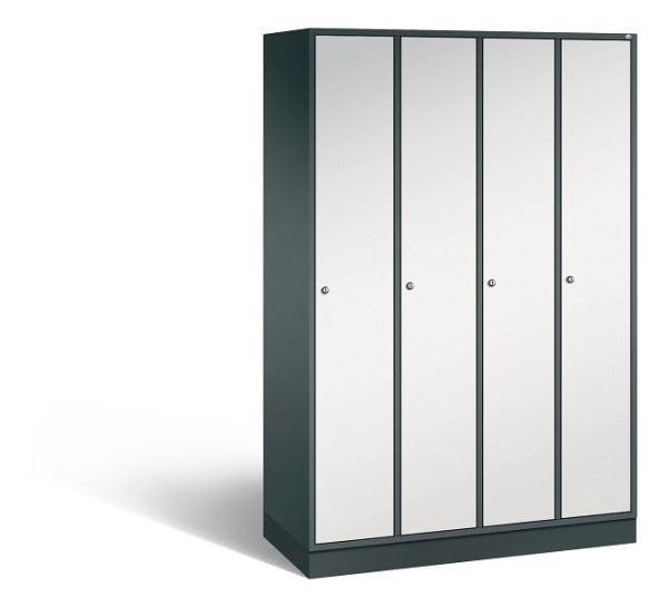 C+P Spind Intro, 4 Abteile, H1950xB1220xT490 mm, Anthrazit/Grau, 8170-401 S10055