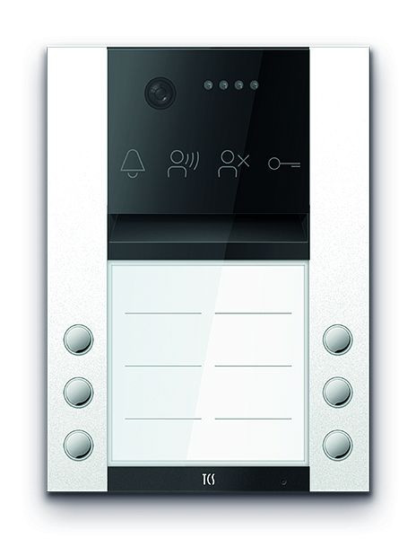 TCS Türkontrollsystem PES PRO IP Video Außenstation 8T 2 Spalten AP RAL9010 reinweiß, AVA410208-0019