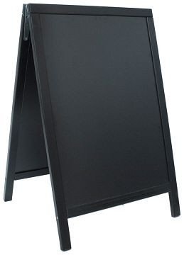 Contacto Doppeltafel 85x55cm, schwarz, 7696/085