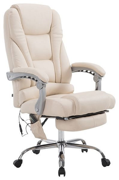 CLP Bürostuhl Pacific mit Massagefunktion, creme, 191809404