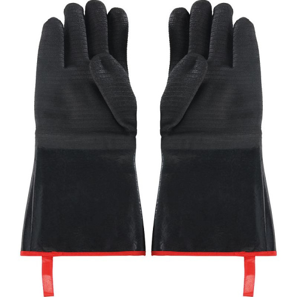 Stalgast Ofenhandschuhe, Neopren, hitze- und ölbeständig, schwarz, Länge 450 mm, PP4407450