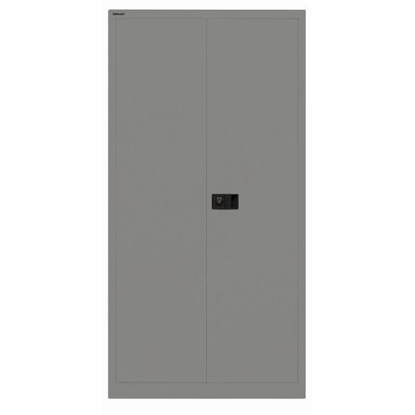 Bisley Flügeltürenschrank UNIVERSAL, 3 Fachböden für 4 Ordnerhöhen, 649 slate, Belastbarkeit: 80kg je Fachboden, E722A03G649