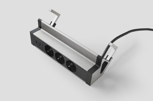 Hammerbacher Steckdosenleiste anklemmbar, Schwarz, Anschlusswerte Steckdosenleiste:, VELSK3DE/D