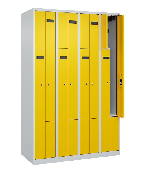 C+P Z-Spind Evolo PLUS, 8 Fächer, 1850x1200x500mm, 7035/1023, Zylinderschloss, 049003-408 S10028