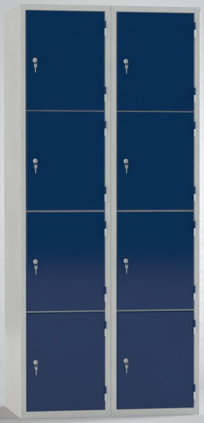 KLW Wertfachschrank - 1850 x 800 x 500 mm H x B x T, mit 2 x 4 Abteilen, 08/87S-8