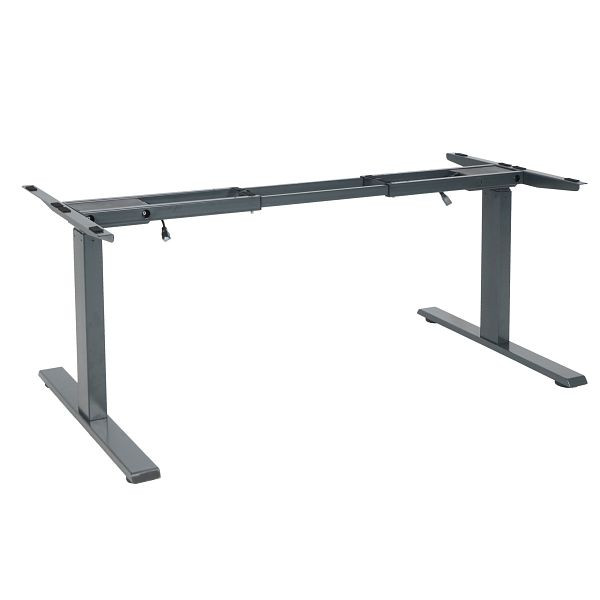 Mendler Gestell HWC-D40, variables Tischgestell für Schreibtisch, elektrisch höhenverstellbar Memory 29kg, anthrazit-grau, 75748