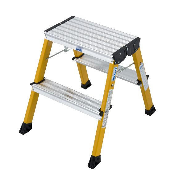 Krause Rolly Klapptritt 2x2 Stufen, Gelb, 130044, 4009199130044