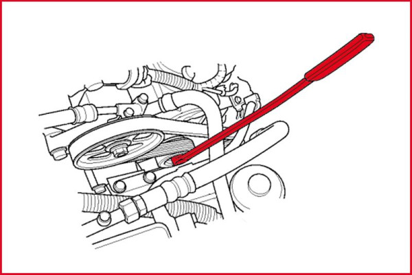 KS Tools Keilriemen-Schlüssel Torx für VAG T60, 150.1229