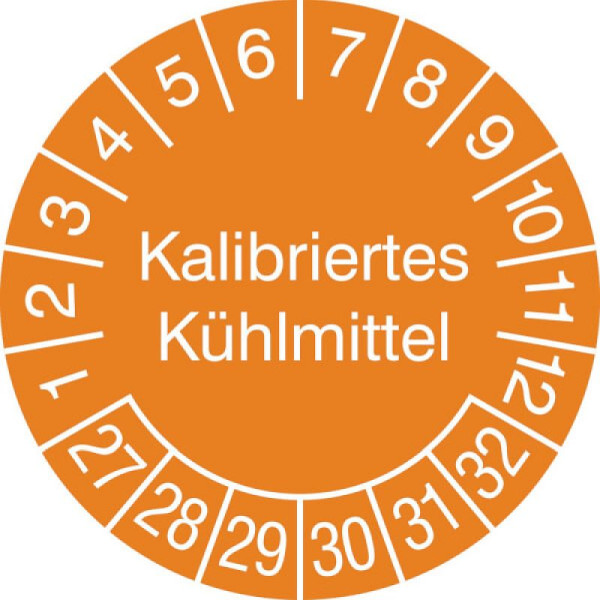 Stein HGS Prüfplaketten mit Jahresfarbe (6 Jahre), orange, 2027-2032, 31.3653-27