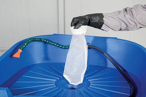 DENIOS Filterbeutel für Beckenablauf, Nylon, 50 µm, für verschiedene bio.x Reinigungstische, 192772