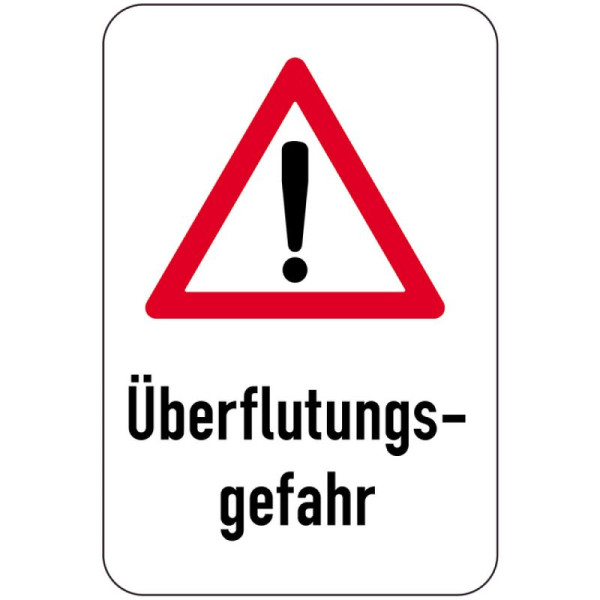 Stein HGS Sonderschild, Überflutungsgefahr, 600 x 900 mm, 15737
