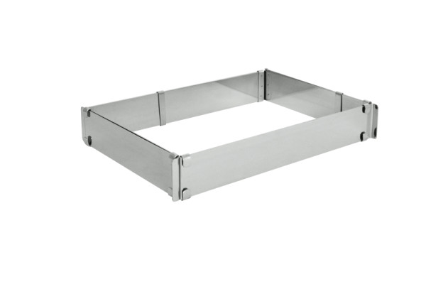 Schneider Backrahmen verstellbar 216x310x50 mm, Edelstahl, max. 405x605x50 mm, 155430