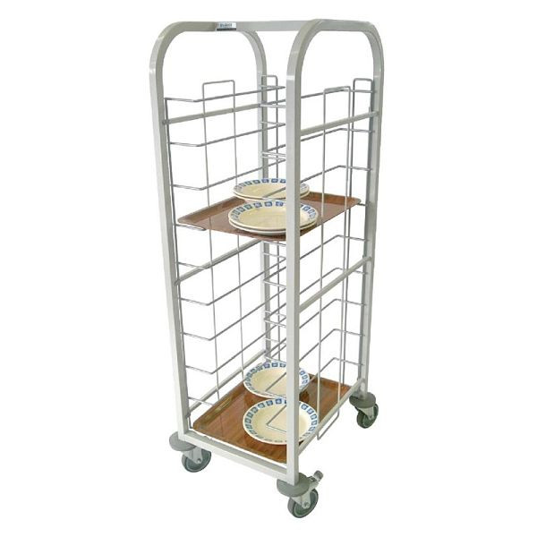 Craven Tablettwagen Stahl 10 Tabletts, graue Emaillierung, P103