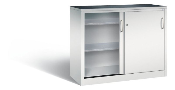 C+P Schiebetürenschrank Acurado, H1000xB1200xT500mm, Farbe: Lichtgrau, Bügelgriff, 2056-09 S10072