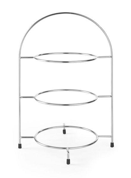 Hendi Teller-Etagere, LxBxH: 290x200x440 mm, verchromt, 425473
