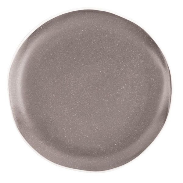 Olympia Chia Teller grau 20,5cm, VE: 6 Stück, einzigartiger, unregelmäßiger Rand, DR815