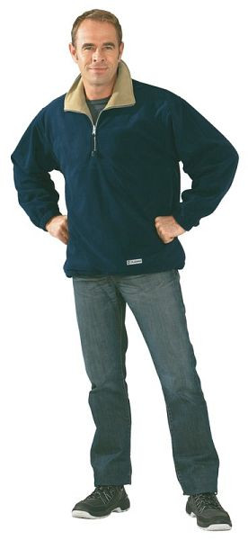 Planam Outdoor Relax Fleecetroyer, marine/camel, Größe XL, 0350056