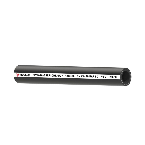 Riegler Industrieschlauch für Salz- und Heißwasser, EPDM, ø 34x25, 40 m, 118570