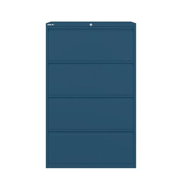 Bisley Essentials Schubladenschrank, Höhe 1300-1324 mm, 687 prussian, YESF0813687