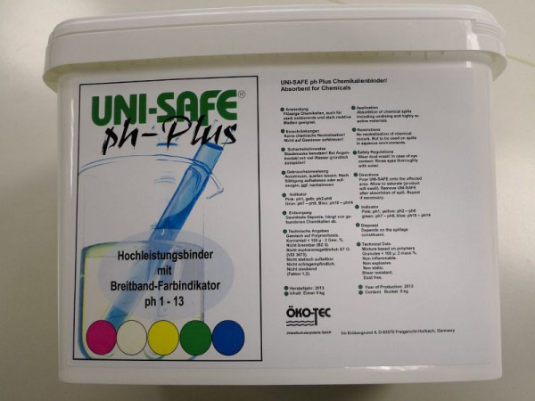 Ökotec UNI-SAFE PH Plus, Öl- und Chemikalienbinder, PP-Eimer, VE: 5 kg, N1303