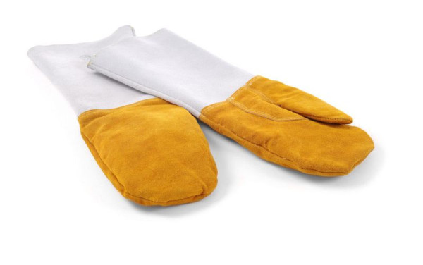 Hendi Leder-Grillhandschuhe hitzebeständig, VE: 2 Stück, 556658