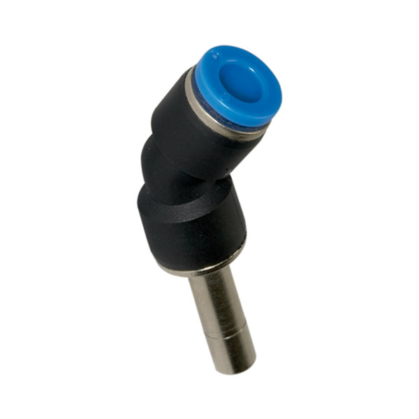 Riegler Steckverbindung 45°, Stecknippel 6 mm »Blaue Serie«, Schlauch-Ø 4, 135764