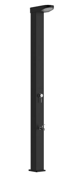 OKU Solardusche Aluminium Solax mit Kopfbrause und Fußbrause 35 L Wassertank, 900700