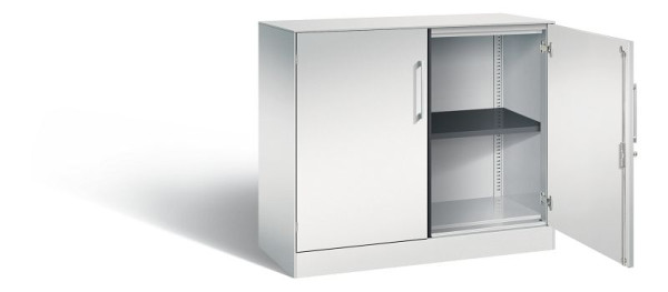C+P Sideboard mit Flügeltüren Asisto, H915xB1000xT435mm, Farbe: Lichtgrau, Bügelgriff, 2 OH, 141052-000 S10031