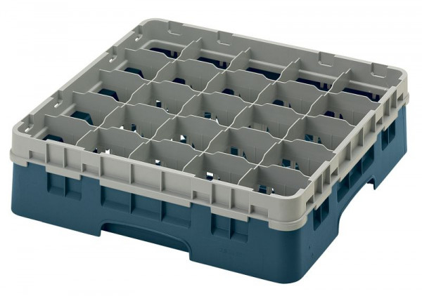 Cambro Spülkorb mit 25 Fächer Camrack® 11,4 cm Türkis, 25S418414