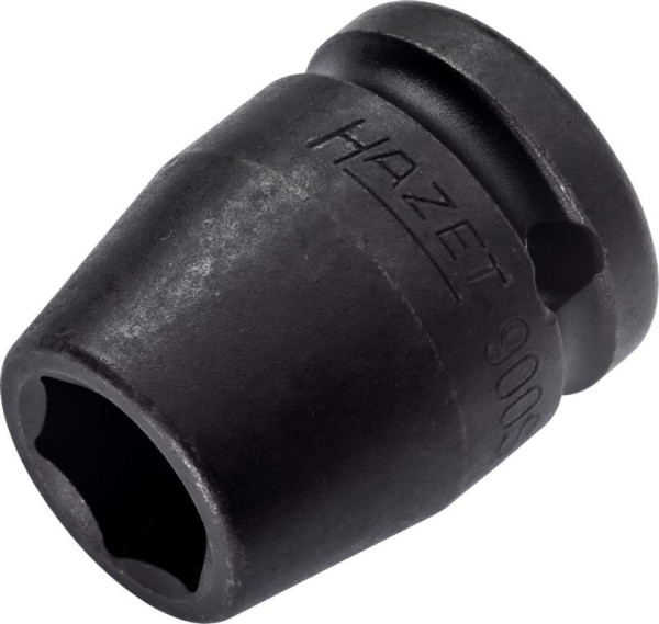 Hazet Schlag-, Maschinenschrauber Steckschlüsseleinsatz, Sechskant, Vierkant hohl 12,5 mm, Außen-Sechskant-Tractionsprofil, 15 mm, 900S-15