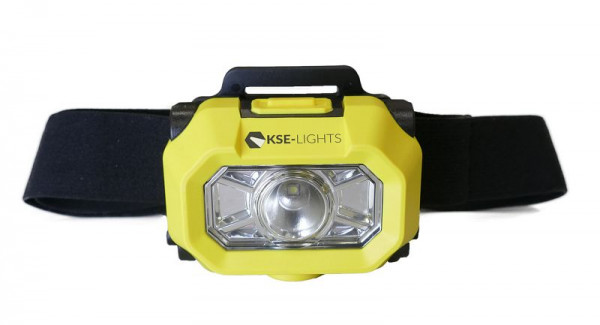 KSE-LIGHTS LED-Helmleuchte mit 2 Schaltstufen, inkl. Stirnband, EX-Schutz 1G, KS-7090